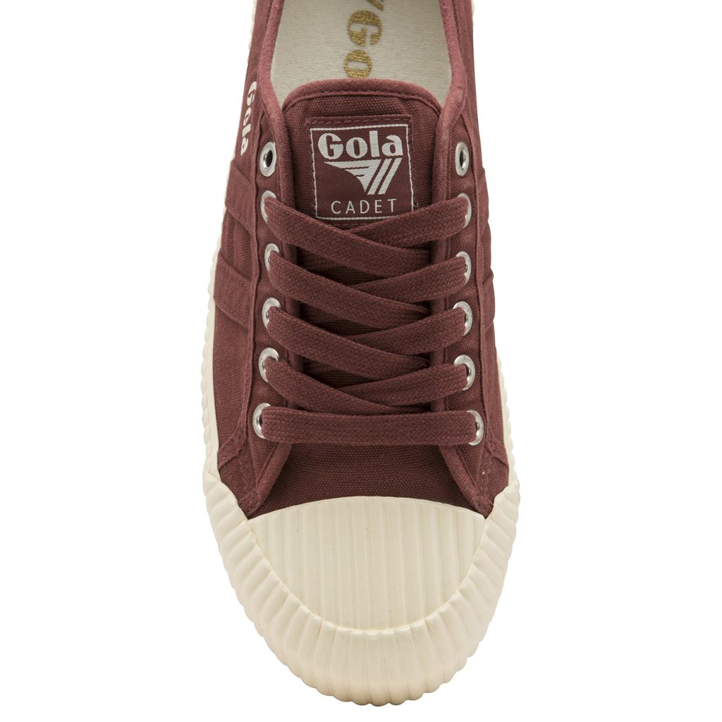 Gola Classics Cadet Plimsoll Shoes Bordó Fehér Hungary | VAW-598041