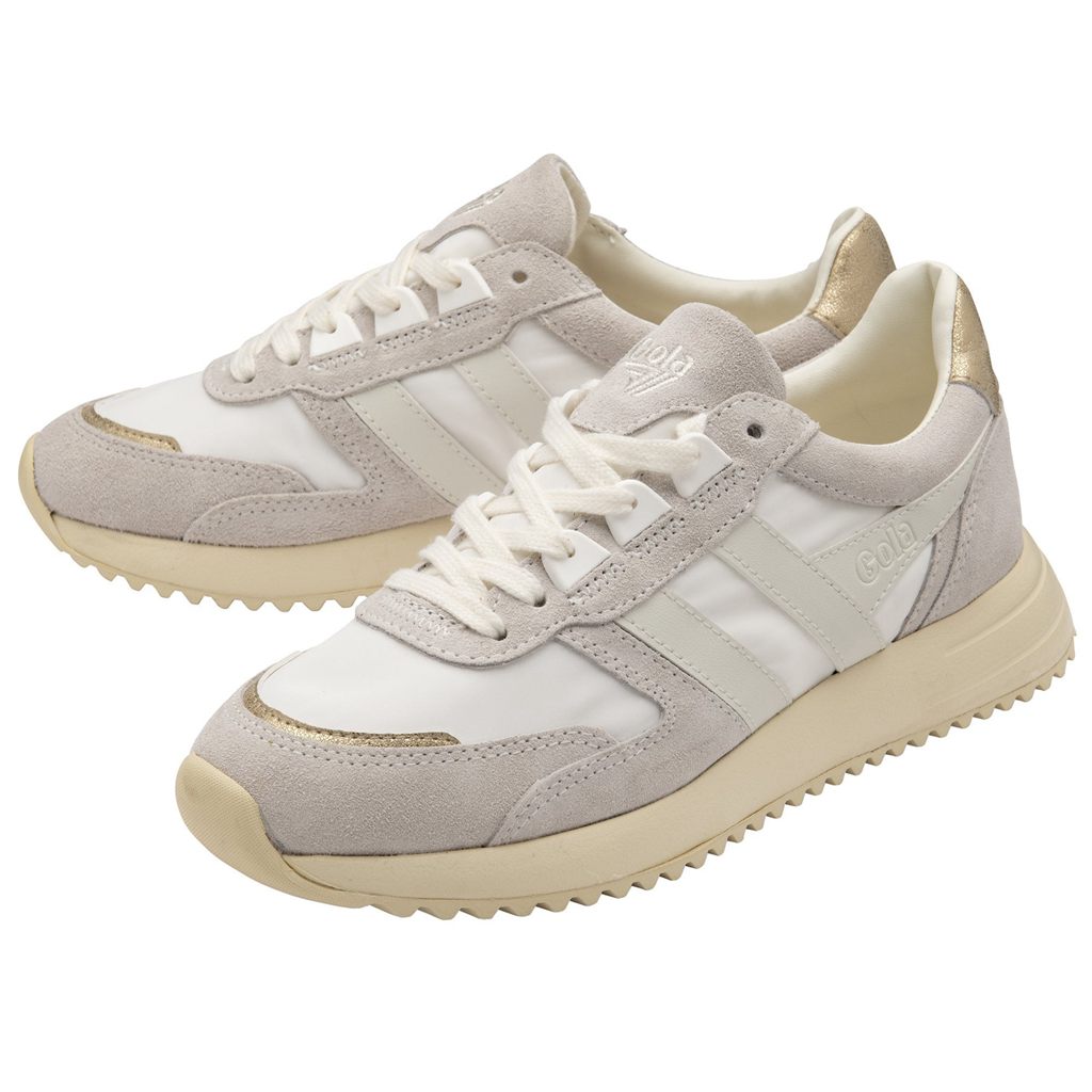 Gola Classics Chicago Glimmer Sneakers Fehér Arany Hungary | DBL-541263