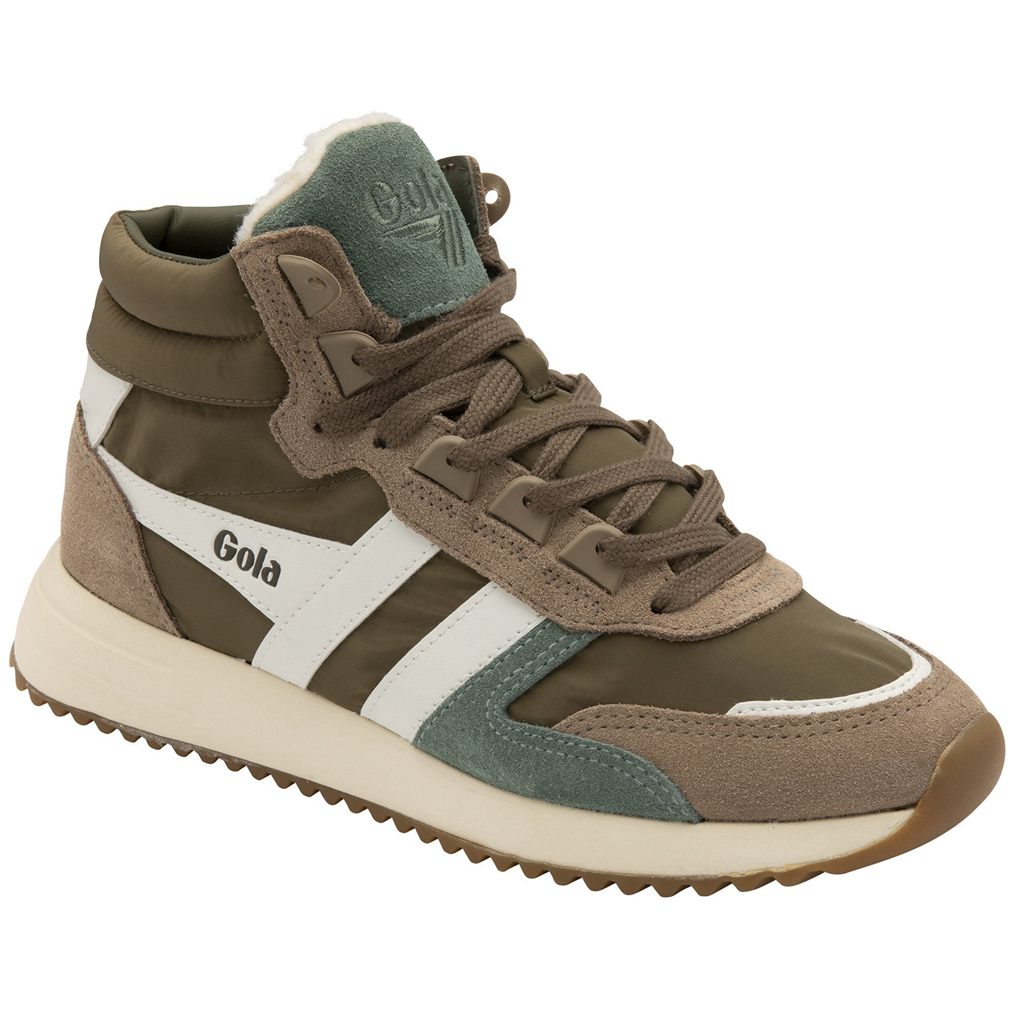 Gola Classics Chicago High Sneakers Khaki Fehér Hungary | MLJ-378924