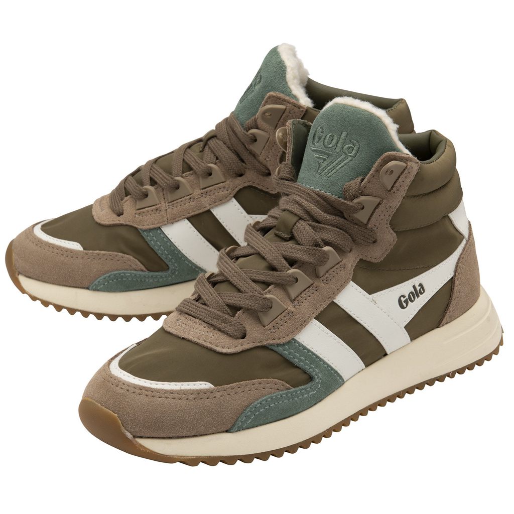 Gola Classics Chicago High Sneakers Khaki Fehér Hungary | MLJ-378924