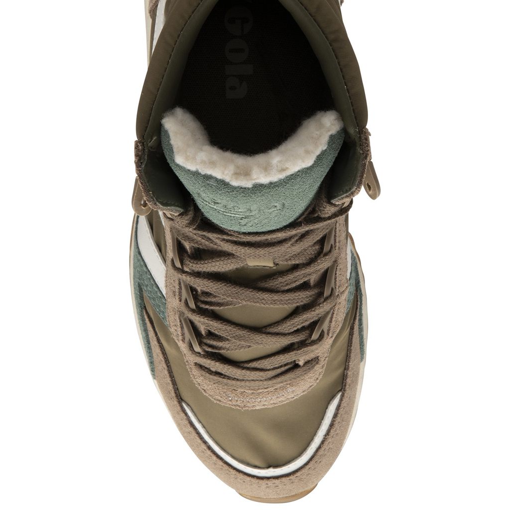 Gola Classics Chicago High Sneakers Khaki Fehér Hungary | MLJ-378924