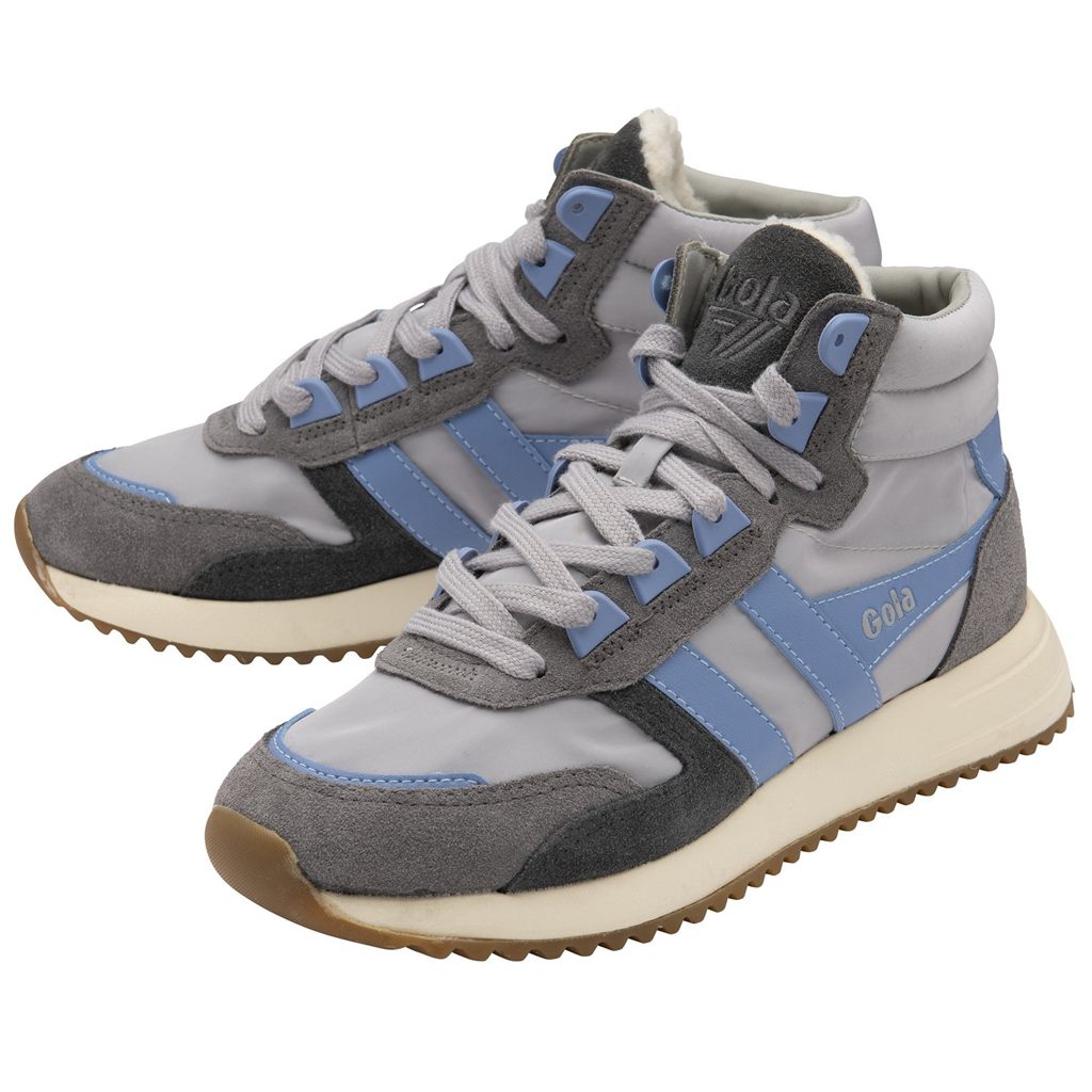 Gola Classics Chicago High Sneakers Világos Szürke Kék Kék Hungary | AQS-018245