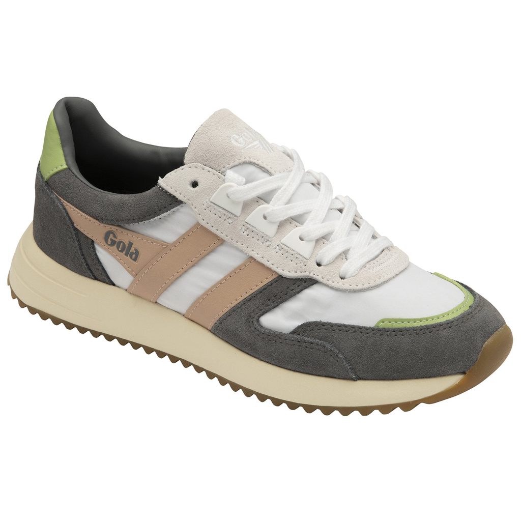 Gola Classics Chicago Sneakers Fehér Rózsaszín Zöld Hungary | HFB-039642