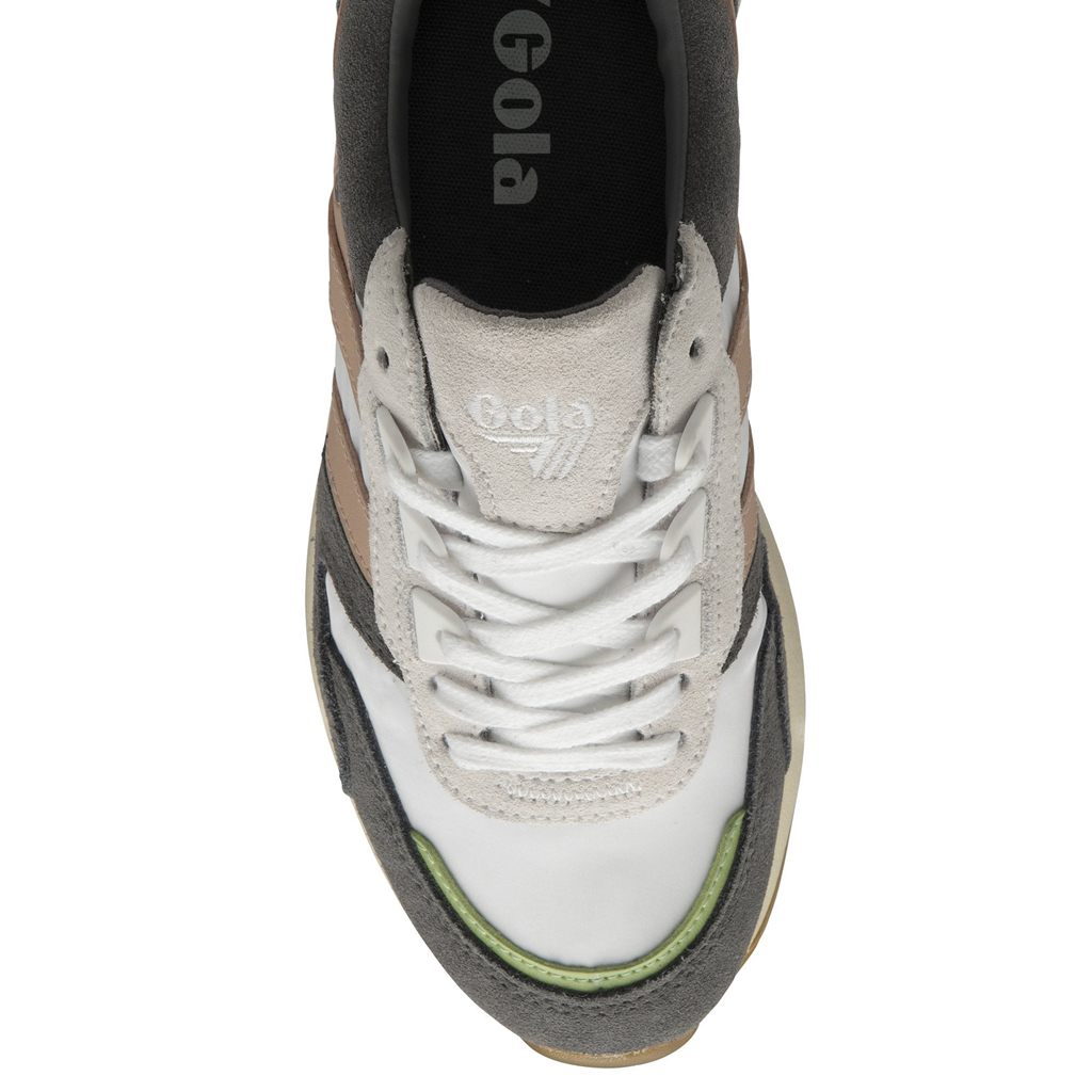 Gola Classics Chicago Sneakers Fehér Rózsaszín Zöld Hungary | HFB-039642