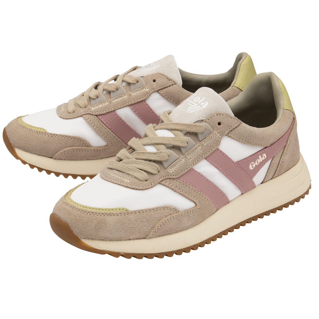Gola Classics Chicago Sneakers Fehér Szürke Rózsaszín Hungary | QAR-978024