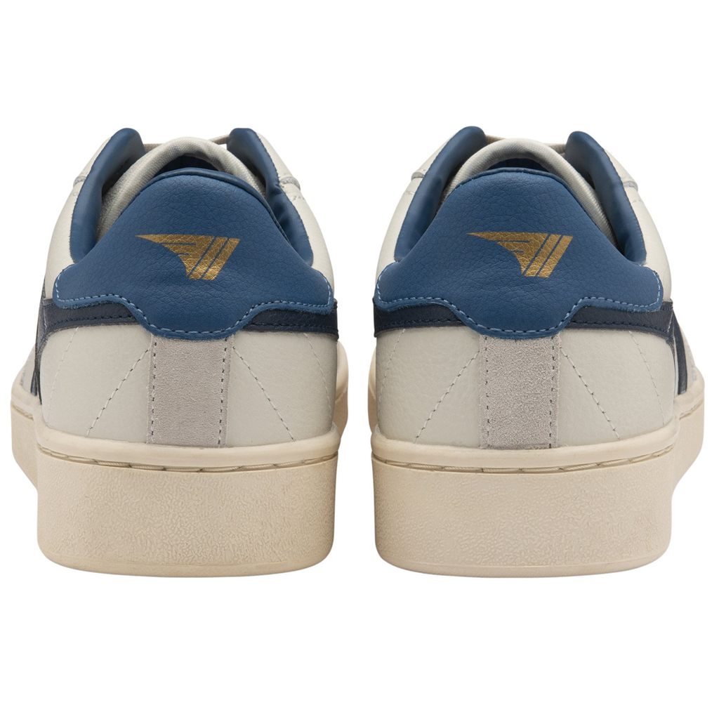 Gola Classics Contact Leather Sneakers Fehér Sötétkék Kék Hungary | DMK-419027