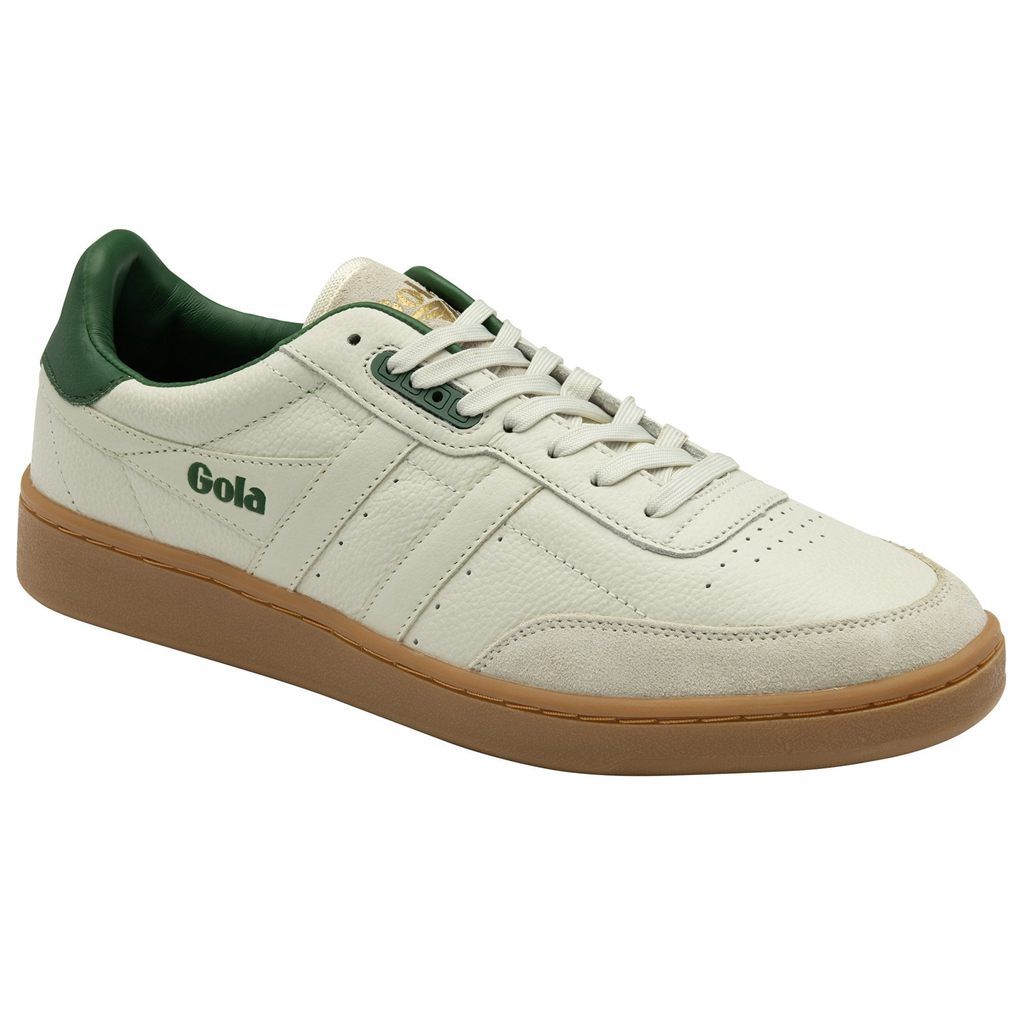 Gola Classics Contact Leather Sneakers Fehér Zöld Hungary | KQI-072563