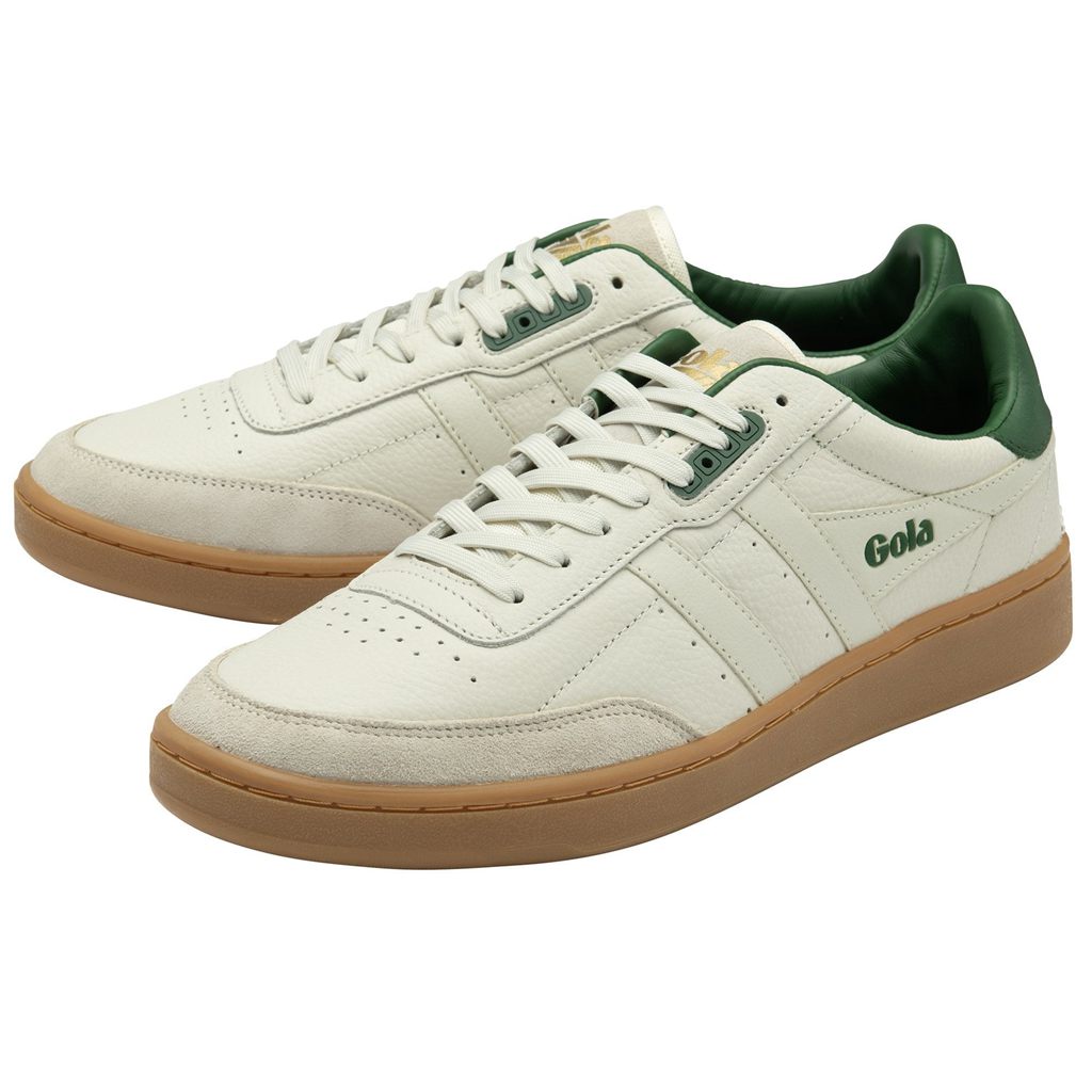 Gola Classics Contact Leather Sneakers Fehér Zöld Hungary | KQI-072563