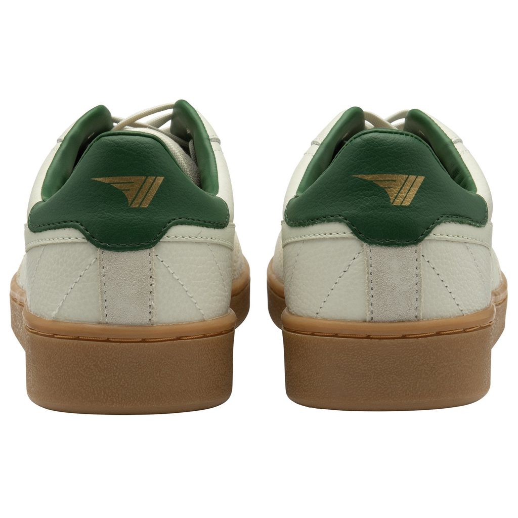 Gola Classics Contact Leather Sneakers Fehér Zöld Hungary | KQI-072563
