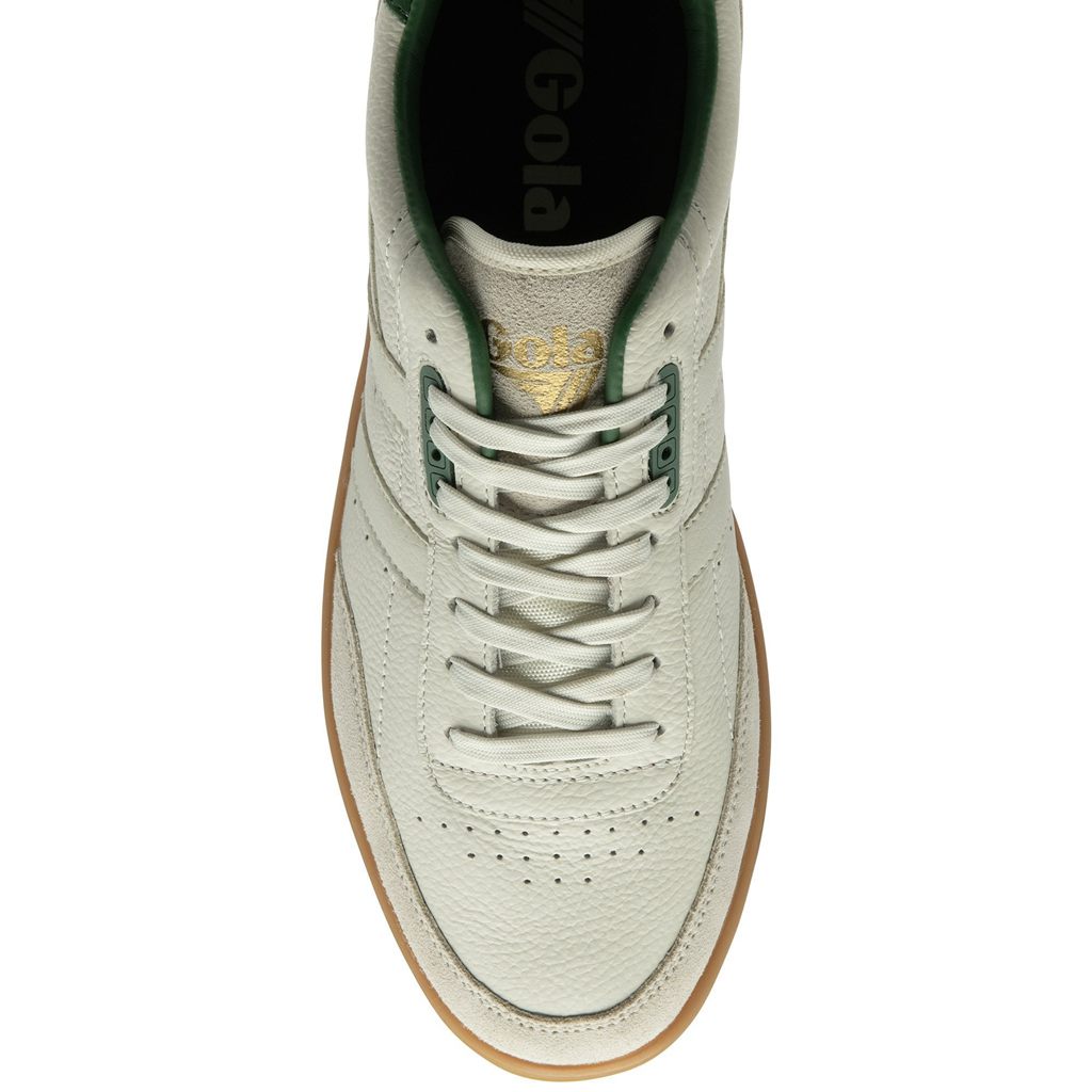 Gola Classics Contact Leather Sneakers Fehér Zöld Hungary | KQI-072563