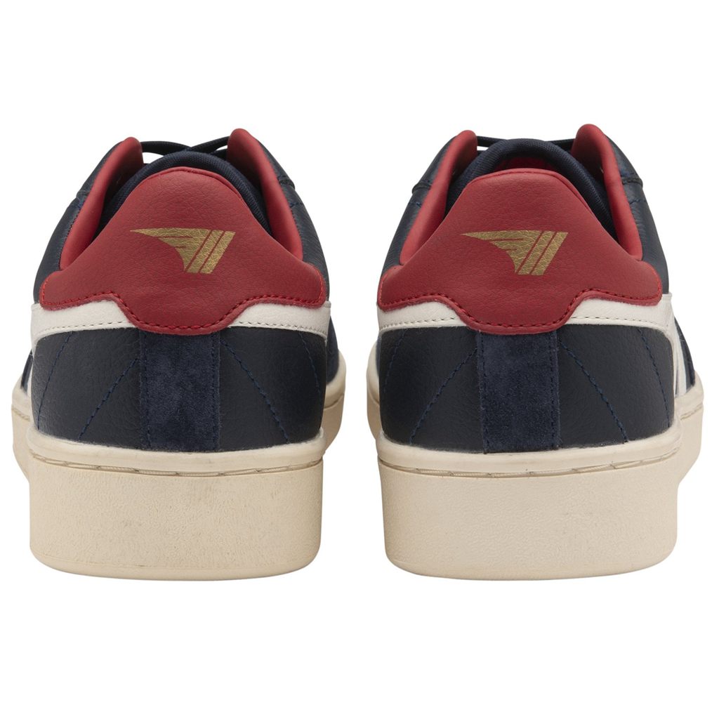 Gola Classics Contact Leather Sneakers Sötétkék Fehér Mélypiros Hungary | CRA-913604