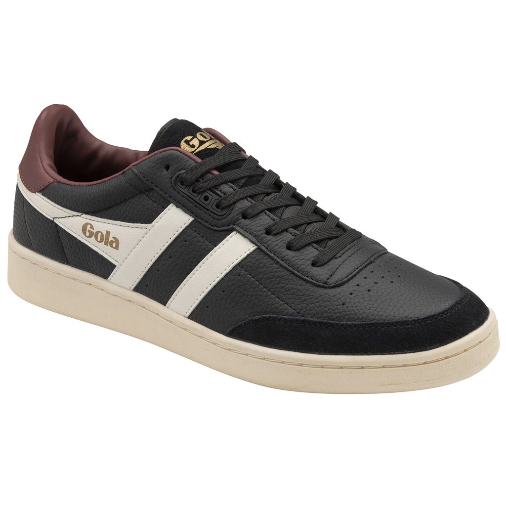 Gola Classics Contact Leather Sneakers Fekete Fehér Bordó Hungary | JXT-248603