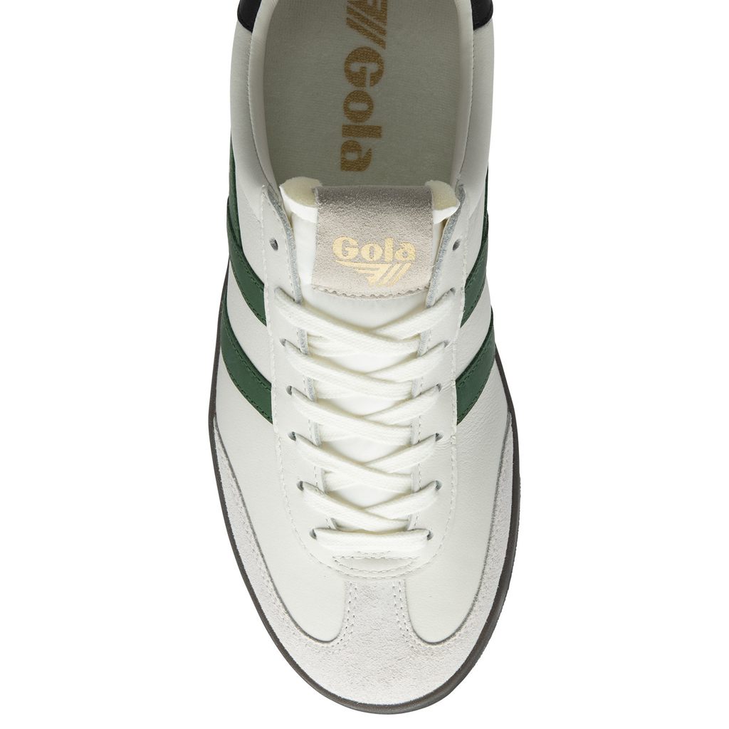 Gola Classics Cyclone Leather Sneakers Fehér Fekete Sötét Hungary | GZU-764819
