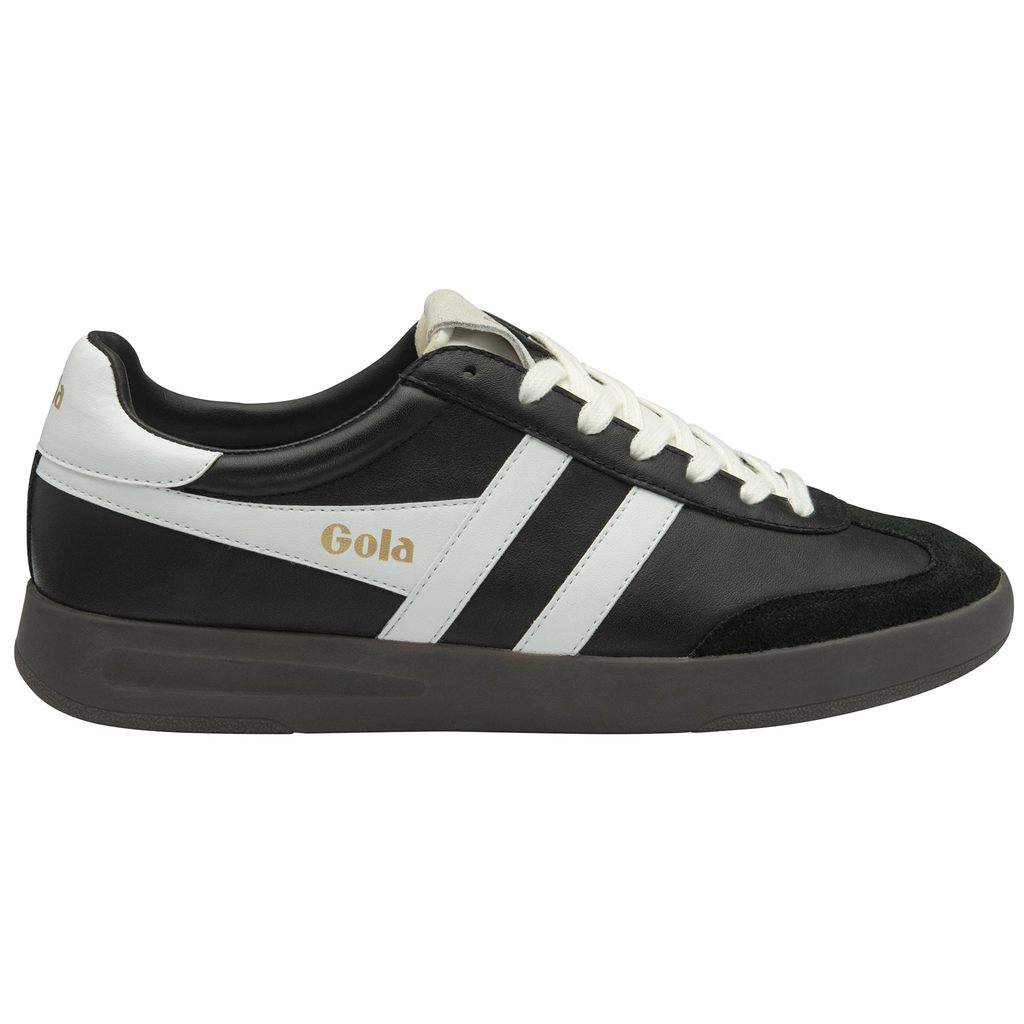 Gola Classics Cyclone Leather Sneakers Fekete Fehér Sötét Hungary | BXF-029641