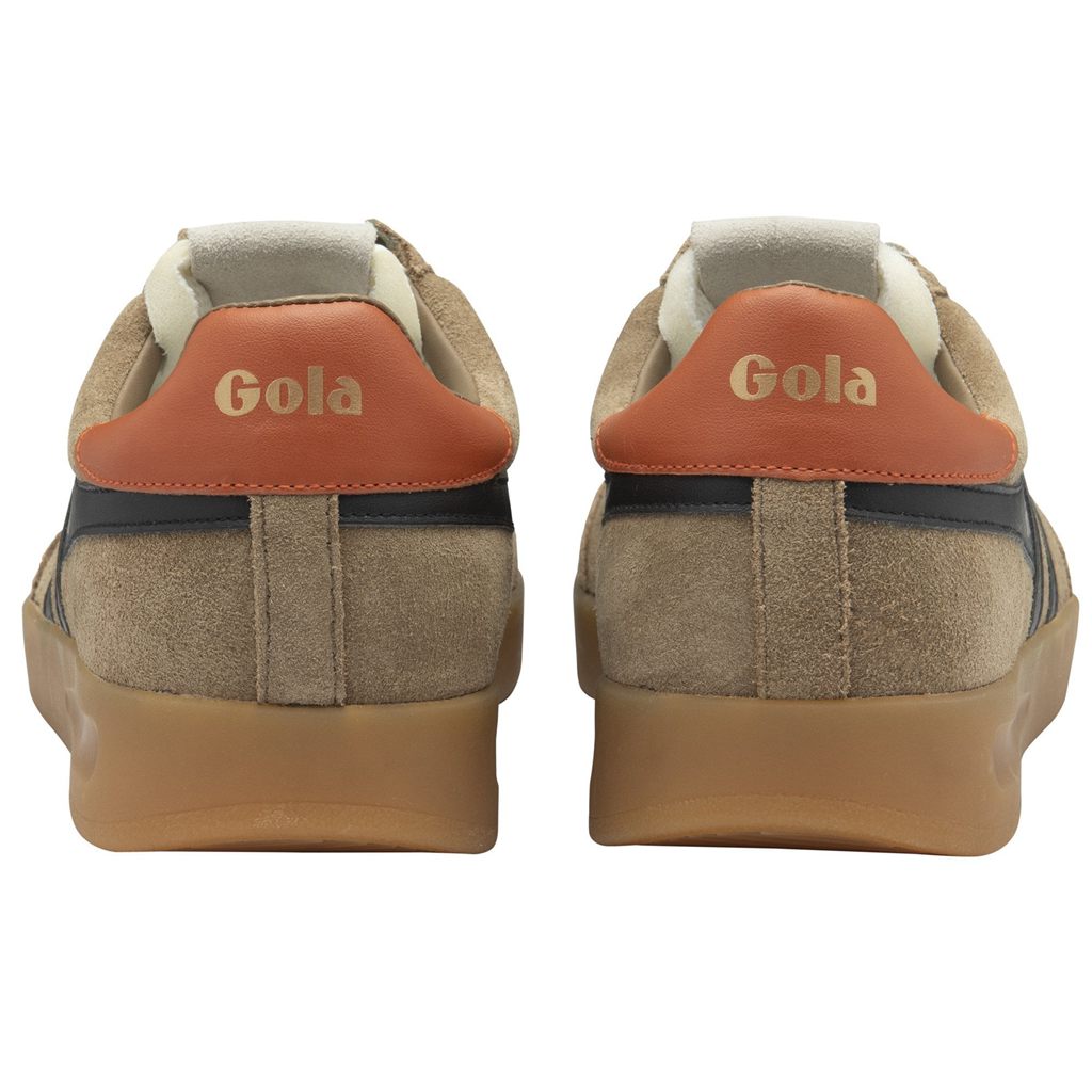 Gola Classics Cyclone Sneakers Fekete Narancssárga Hungary | PDS-296375