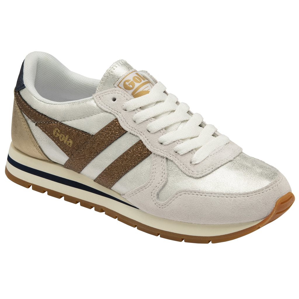 Gola Classics Daytona Blaze Sneakers Fehér Réz Sötétkék Hungary | DBM-649523