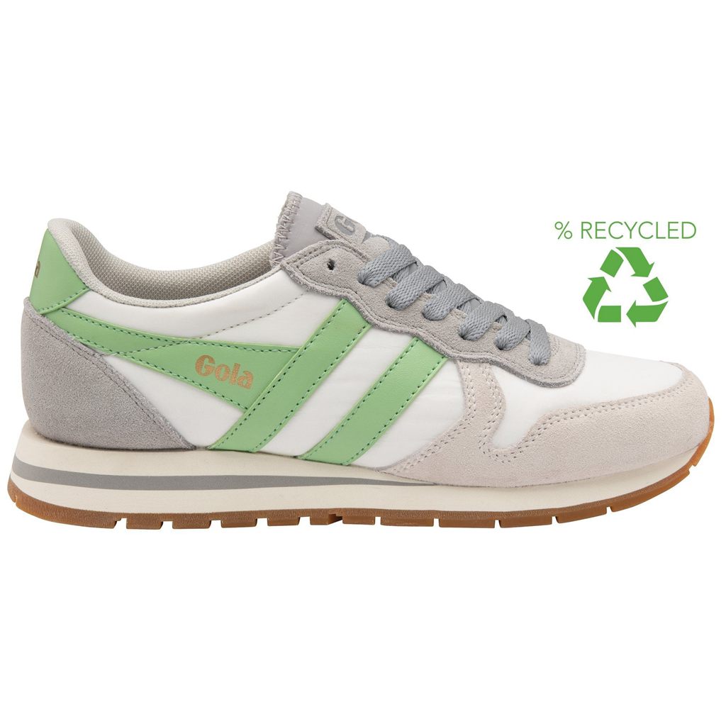 Gola Classics Daytona Chute Sneakers Fehér Világos Szürke Zöld Hungary | ODI-416029