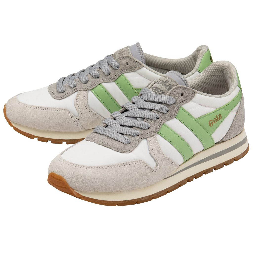 Gola Classics Daytona Chute Sneakers Fehér Világos Szürke Zöld Hungary | ODI-416029