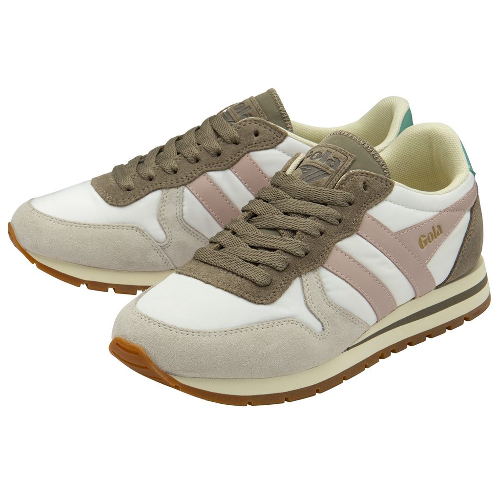Gola Classics Daytona Chute Sneakers Fehér Rózsaszín Hungary | PRN-302451