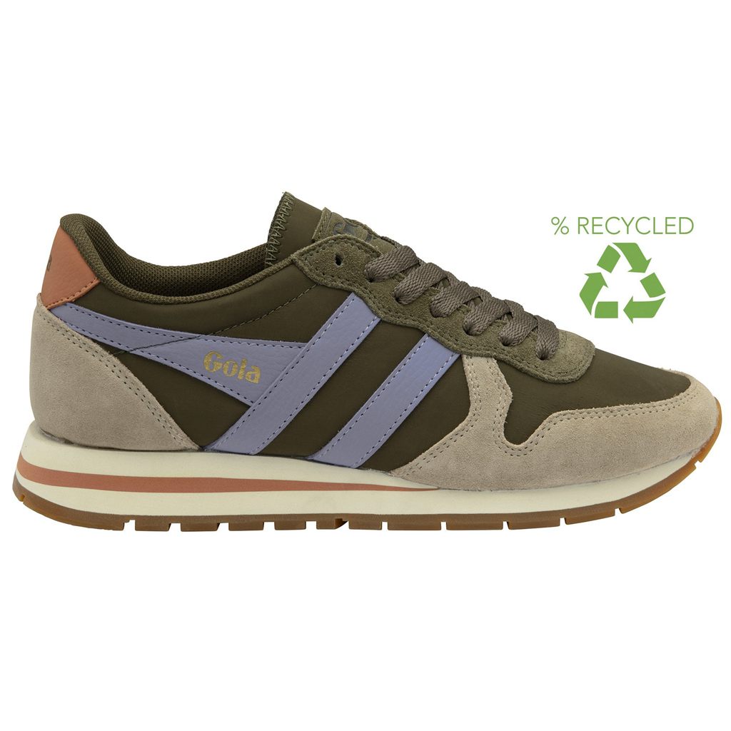 Gola Classics Daytona Chute Sneakers Khaki Levendula Hungary | ZFU-687415