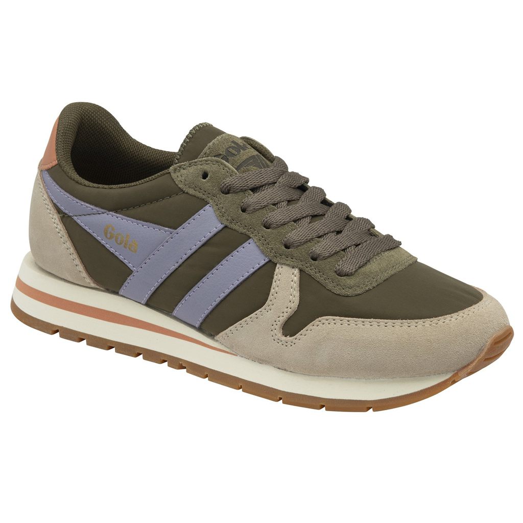 Gola Classics Daytona Chute Sneakers Khaki Levendula Hungary | ZFU-687415