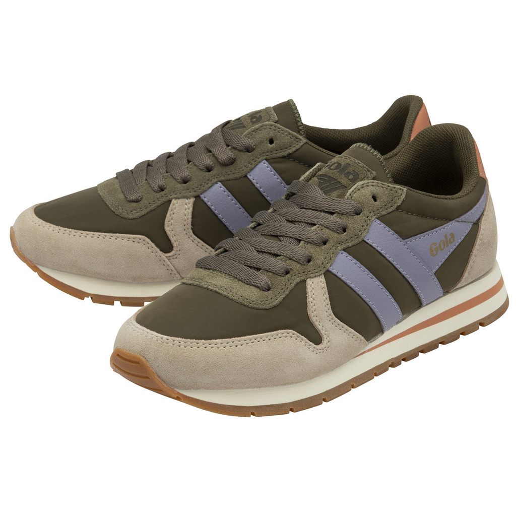 Gola Classics Daytona Chute Sneakers Khaki Levendula Hungary | ZFU-687415