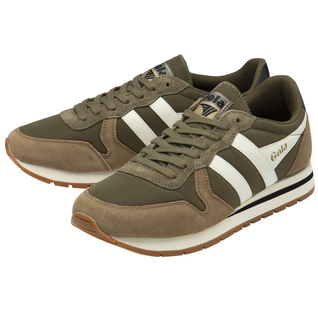 Gola Classics Daytona Chute Sneakers Khaki Fehér Hungary | HKN-145720