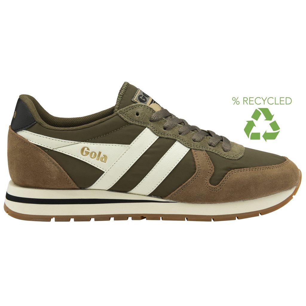 Gola Classics Daytona Chute Sneakers Khaki Fehér Hungary | HKN-145720