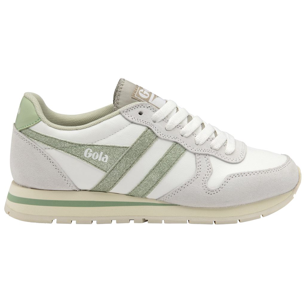 Gola Classics Daytona Glitter Sneakers Fehér Világos Zöld Hungary | BJD-846301