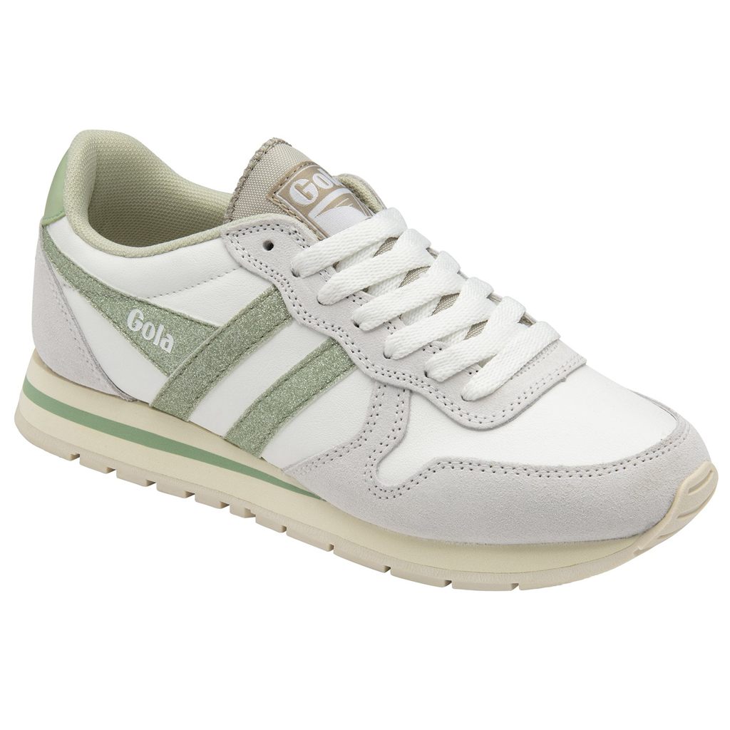 Gola Classics Daytona Glitter Sneakers Fehér Világos Zöld Hungary | BJD-846301