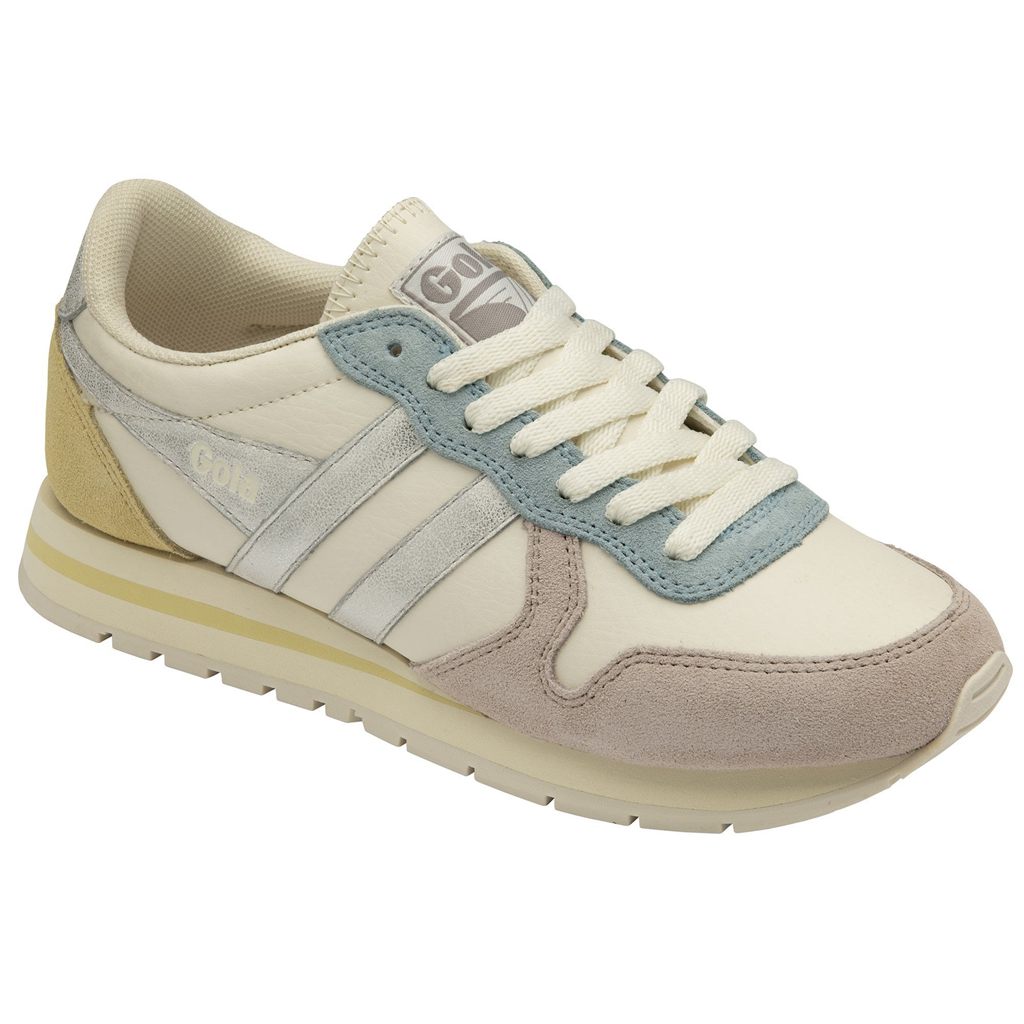 Gola Classics Daytona Quadrant Sneakers Fehér Titán Citrom Hungary | EJH-943210