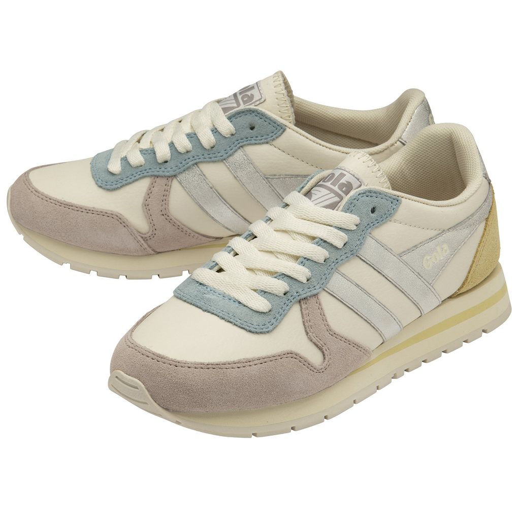 Gola Classics Daytona Quadrant Sneakers Fehér Titán Citrom Hungary | EJH-943210