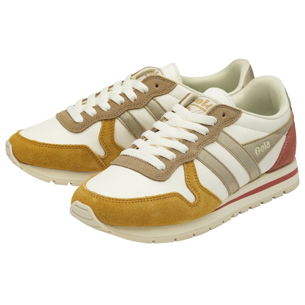 Gola Classics Daytona Quadrant Sneakers Fehér Arany Hungary | QOY-302659