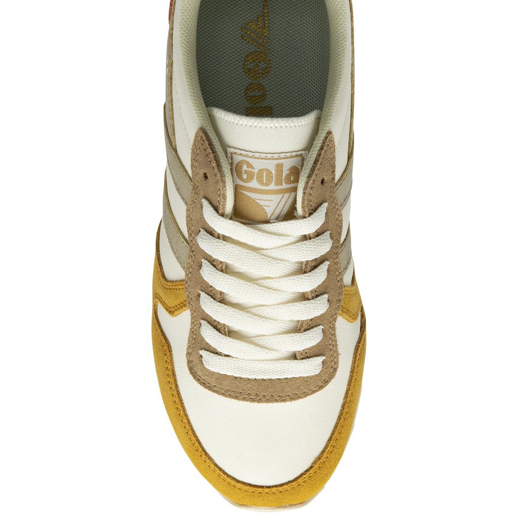 Gola Classics Daytona Quadrant Sneakers Fehér Arany Hungary | QOY-302659