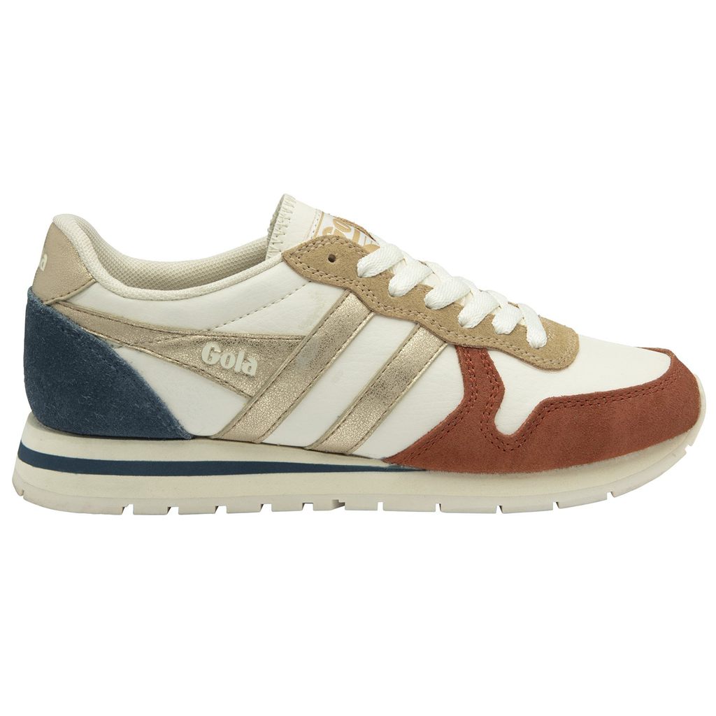 Gola Classics Daytona Quadrant Sneakers Fehér Narancssárga Arany Hungary | EKX-820176