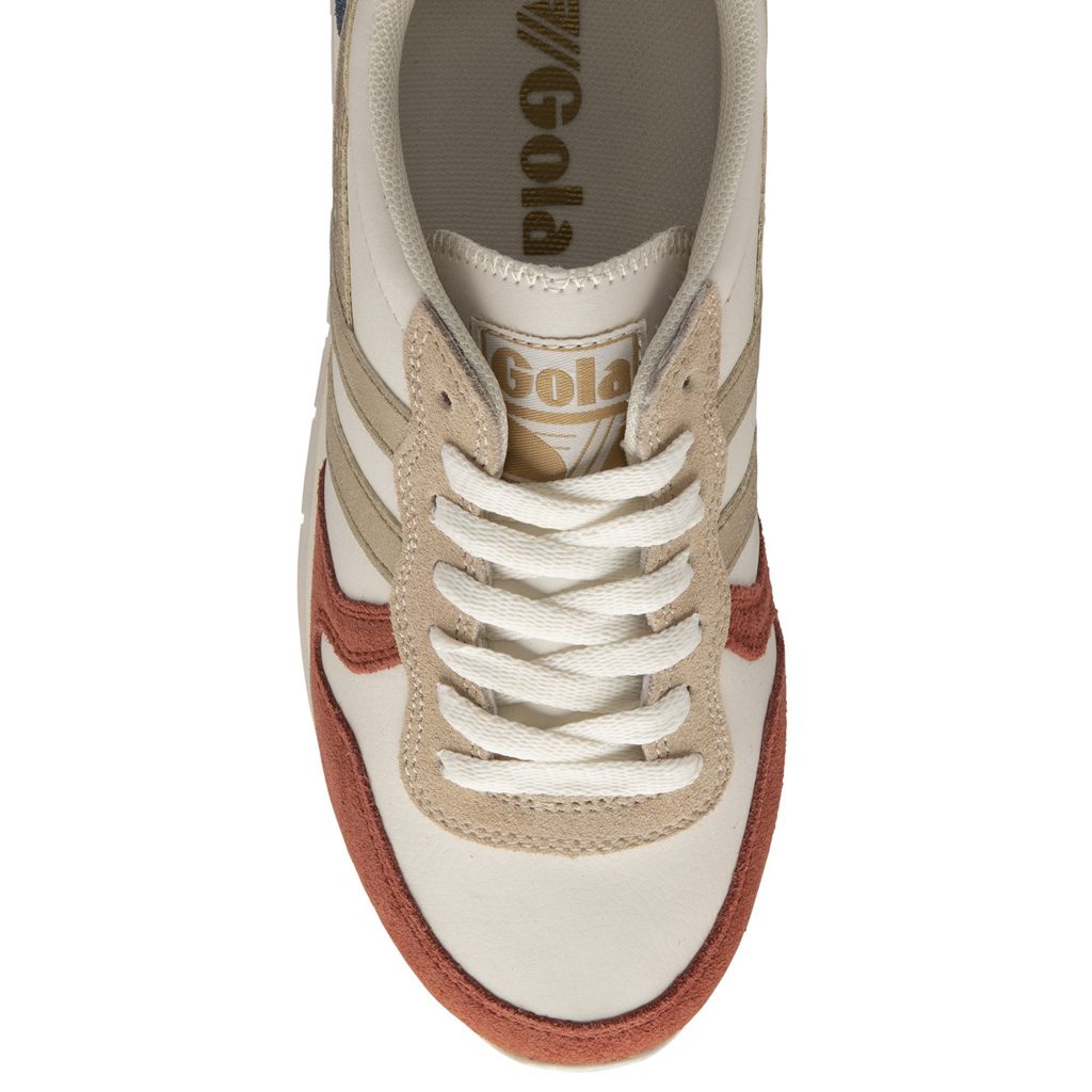 Gola Classics Daytona Quadrant Sneakers Fehér Narancssárga Arany Hungary | EKX-820176