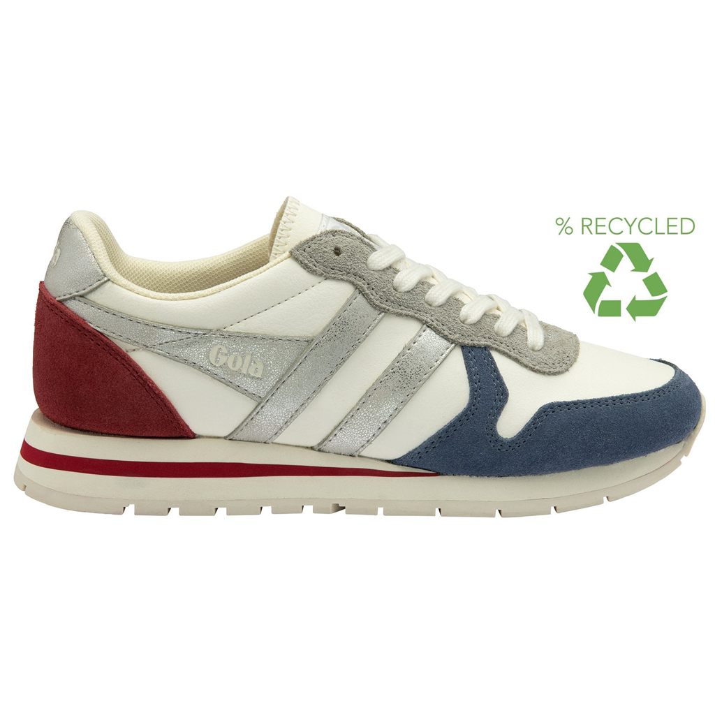 Gola Classics Daytona Quadrant Sneakers Fehér Titán Mélypiros Hungary | JHU-671094