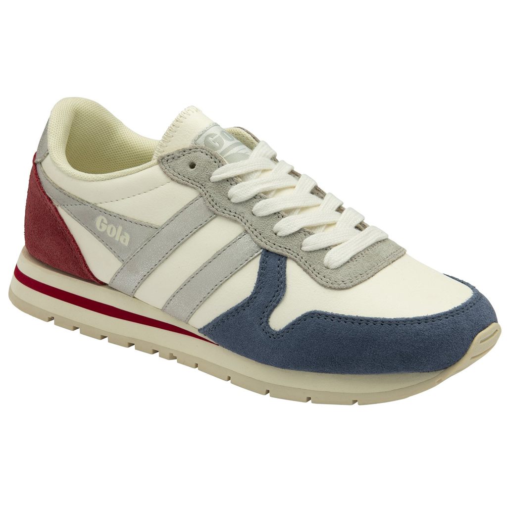 Gola Classics Daytona Quadrant Sneakers Fehér Titán Mélypiros Hungary | JHU-671094