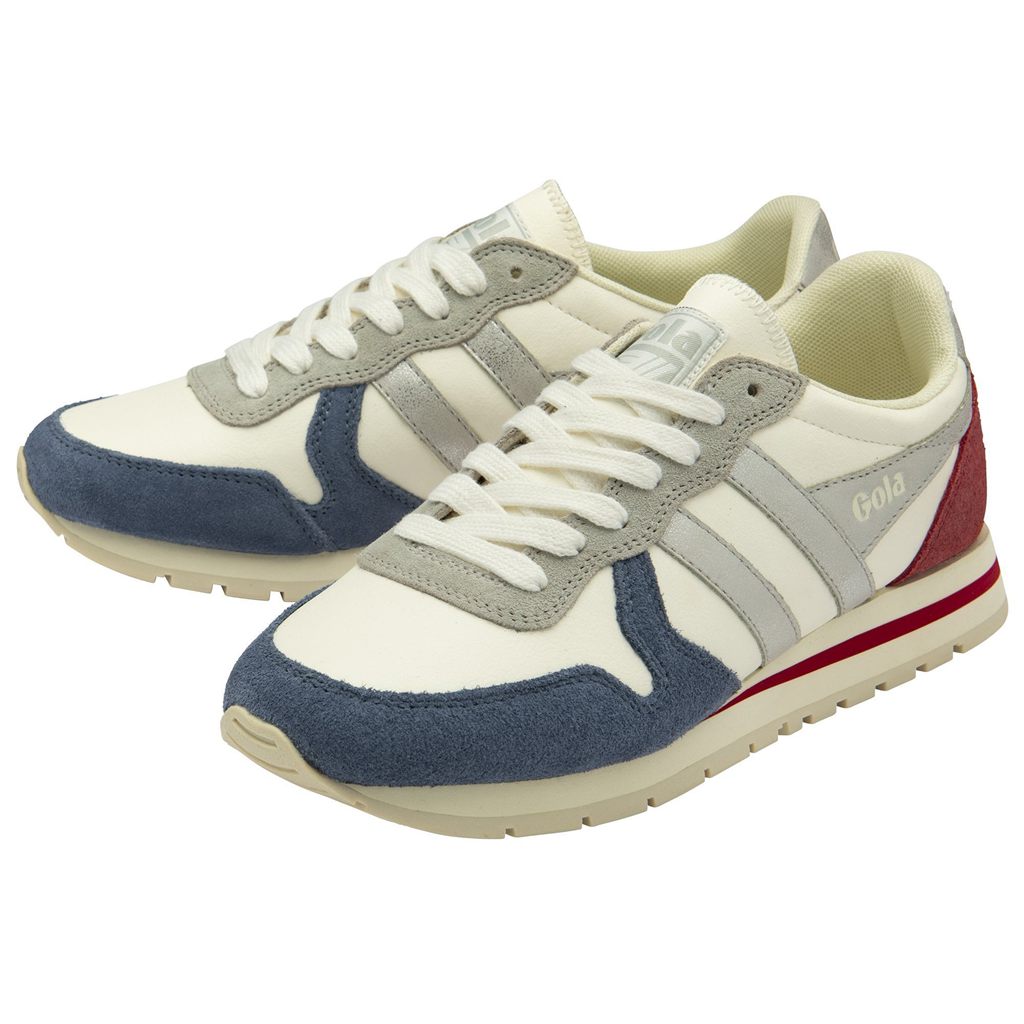 Gola Classics Daytona Quadrant Sneakers Fehér Titán Mélypiros Hungary | JHU-671094