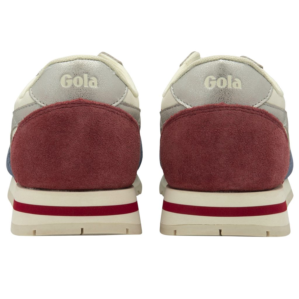 Gola Classics Daytona Quadrant Sneakers Fehér Titán Mélypiros Hungary | JHU-671094