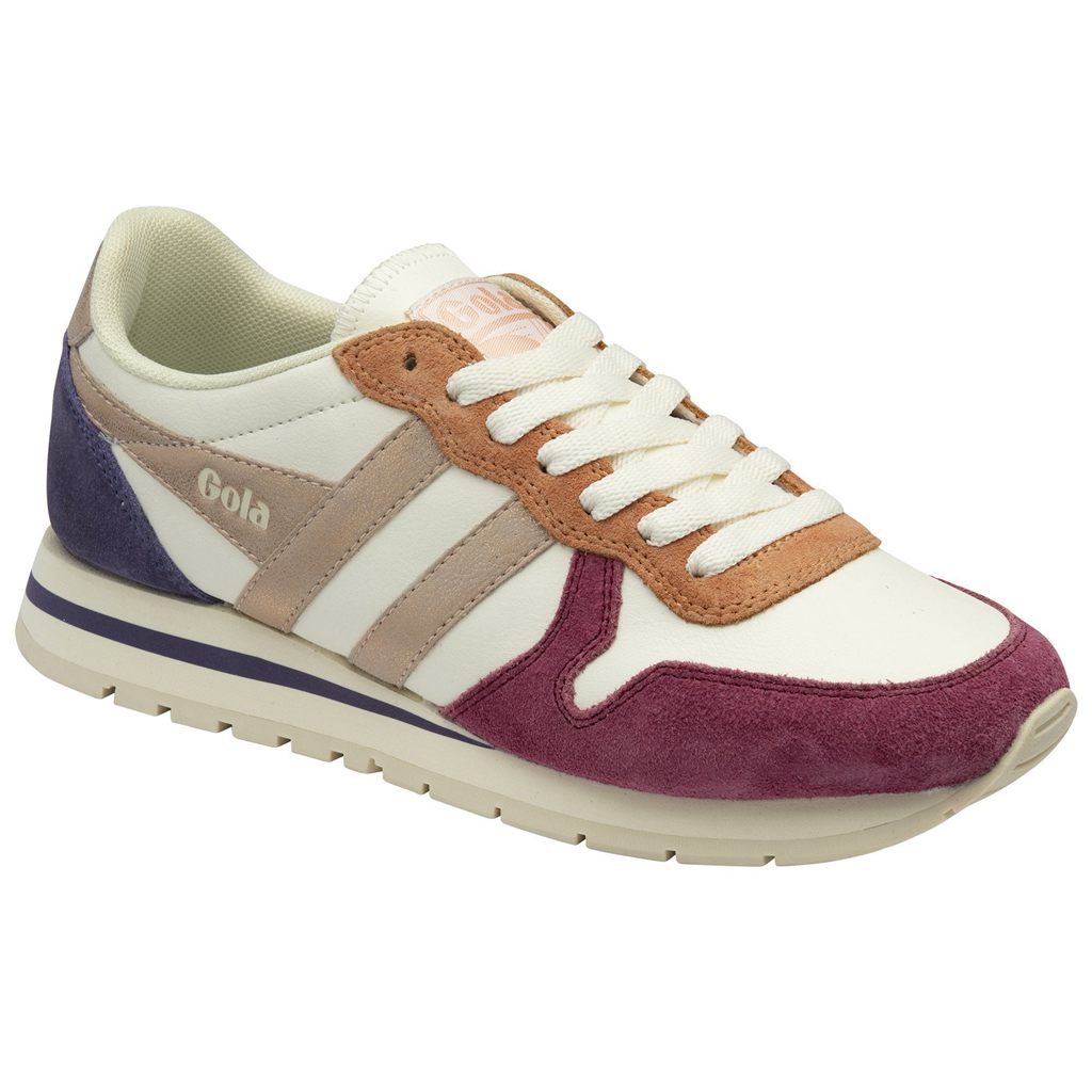 Gola Classics Daytona Quadrant Sneakers Fehér Rózsaszín Arany Hungary | AFG-859372