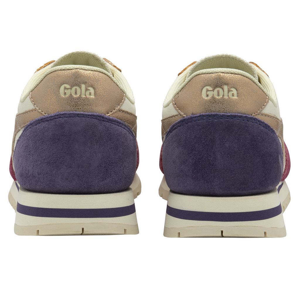 Gola Classics Daytona Quadrant Sneakers Fehér Rózsaszín Arany Hungary | AFG-859372