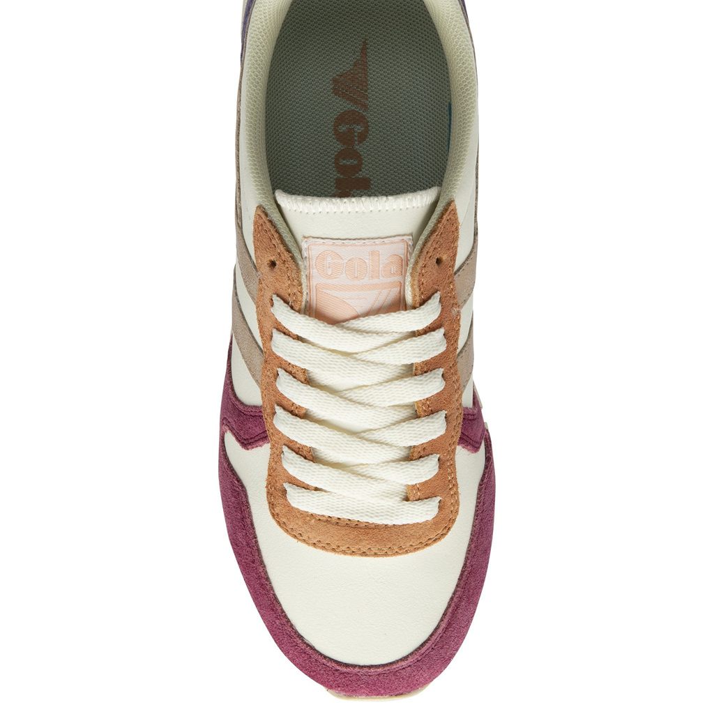 Gola Classics Daytona Quadrant Sneakers Fehér Rózsaszín Arany Hungary | AFG-859372