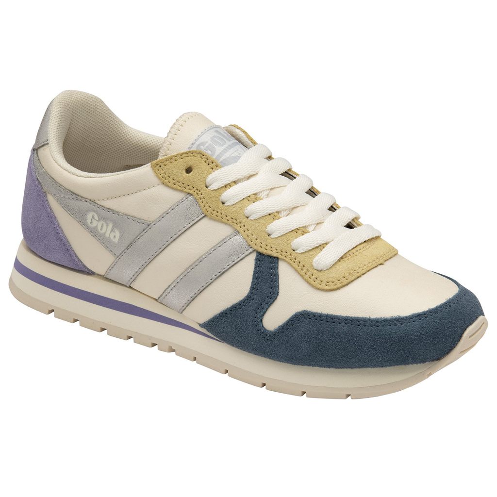Gola Classics Daytona Quadrant Sneakers Fehér Titán Levendula Hungary | ALN-507148