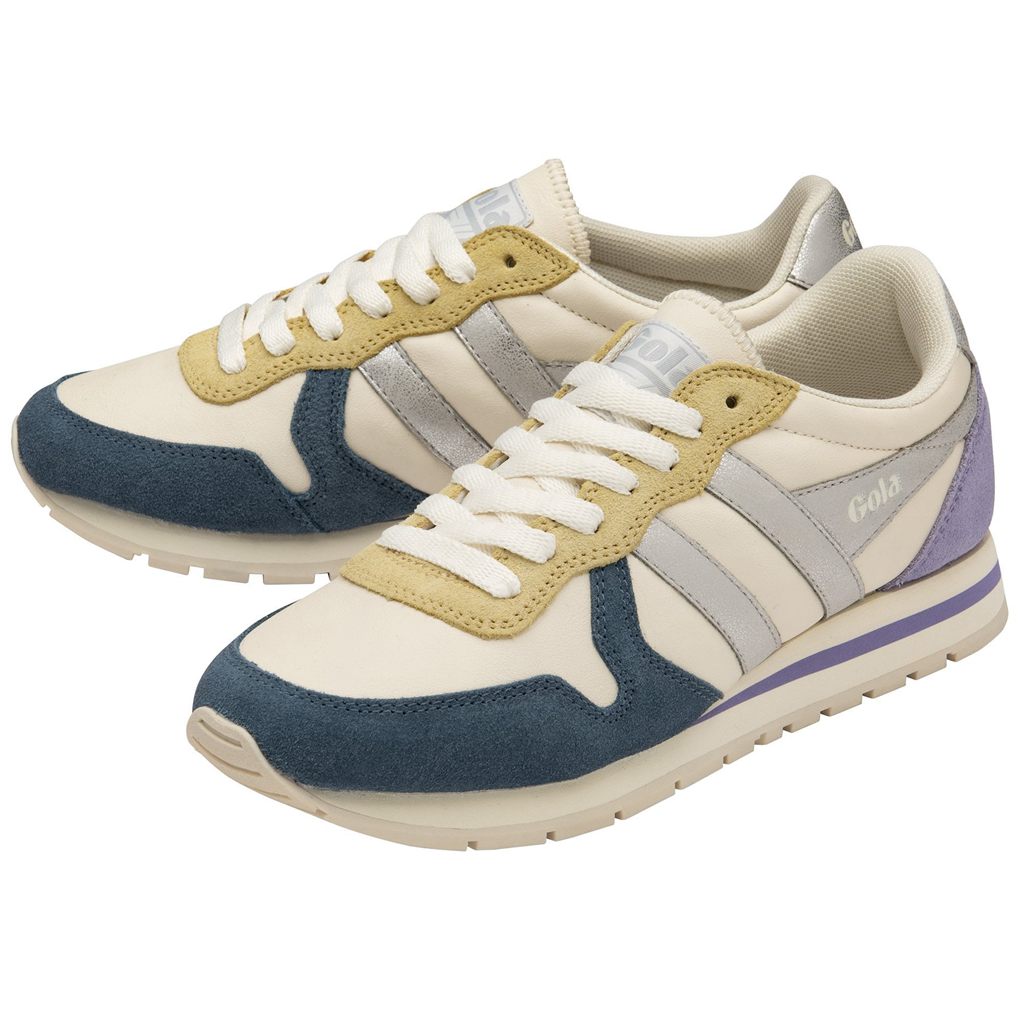 Gola Classics Daytona Quadrant Sneakers Fehér Titán Levendula Hungary | ALN-507148