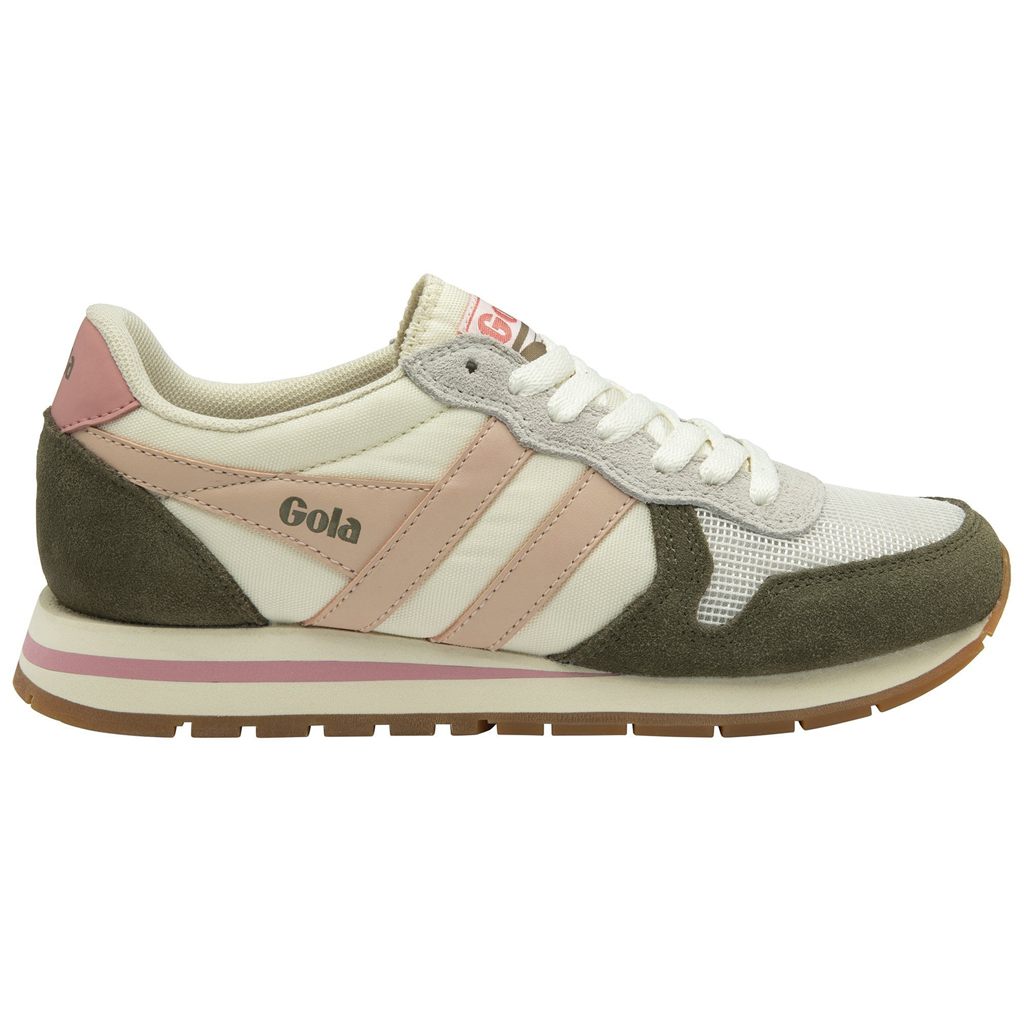 Gola Classics Daytona Sneakers Fehér Khaki Rózsaszín Hungary | BNA-592301