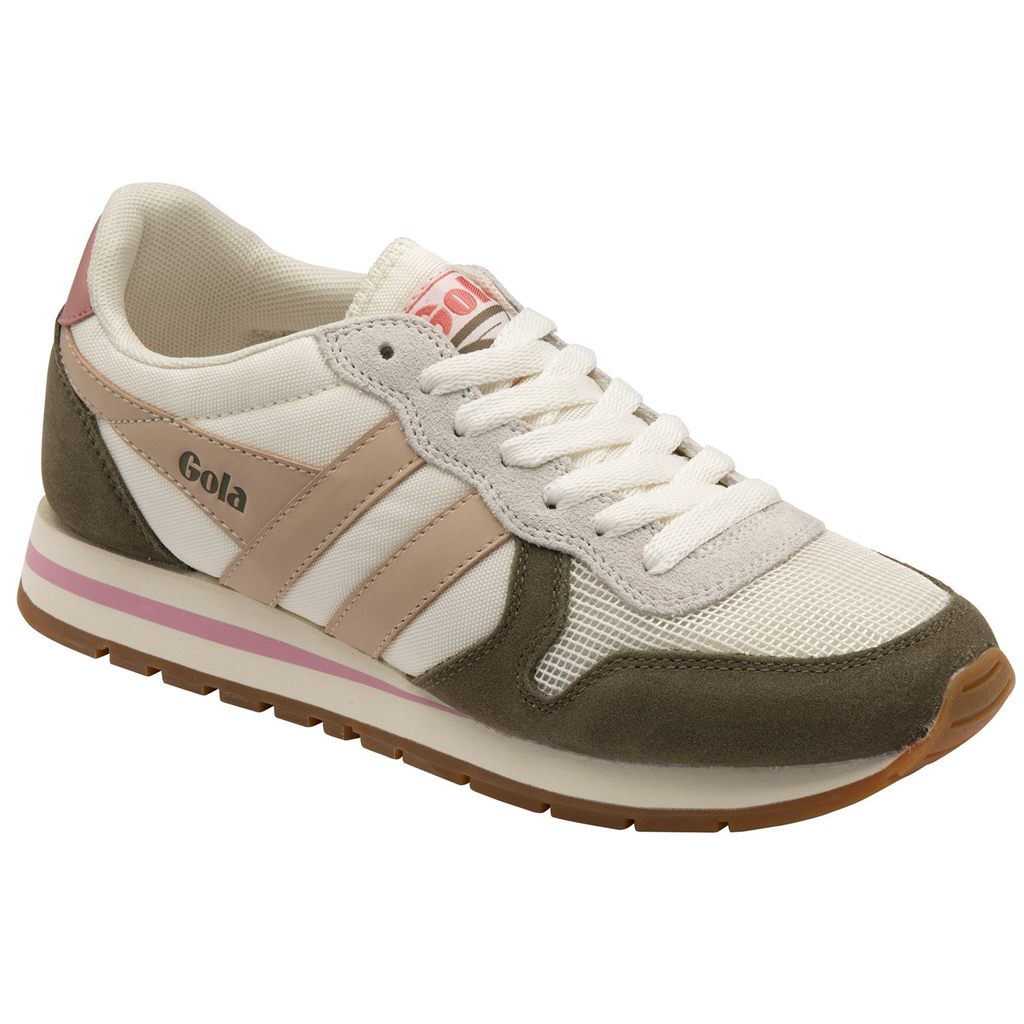 Gola Classics Daytona Sneakers Fehér Khaki Rózsaszín Hungary | BNA-592301