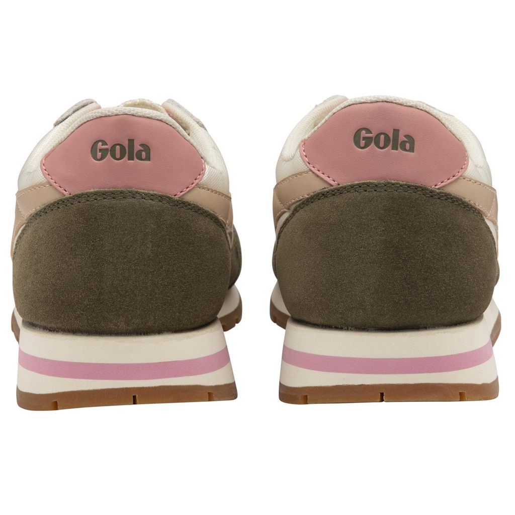 Gola Classics Daytona Sneakers Fehér Khaki Rózsaszín Hungary | BNA-592301