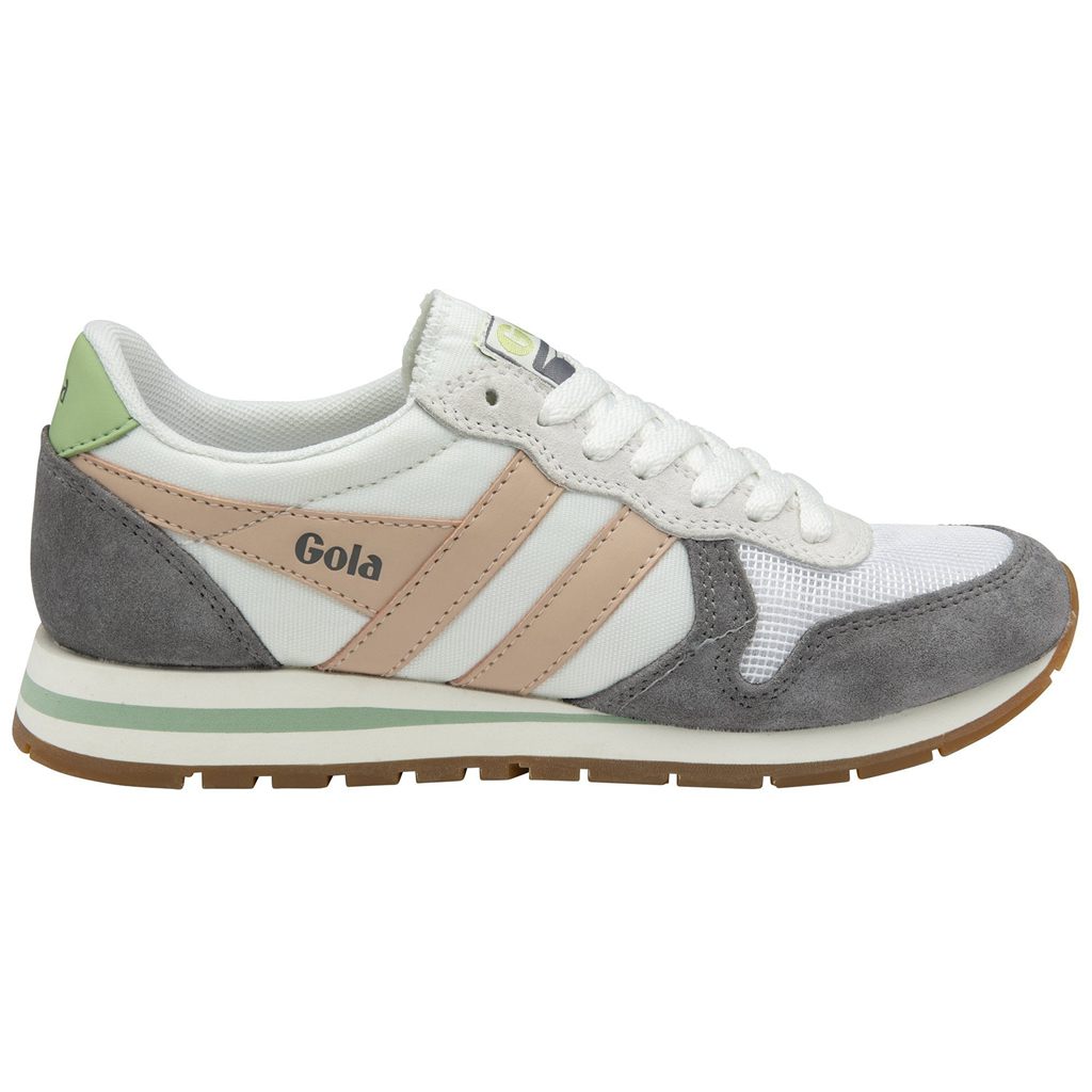 Gola Classics Daytona Sneakers Fehér Rózsaszín Zöld Hungary | EBL-068437