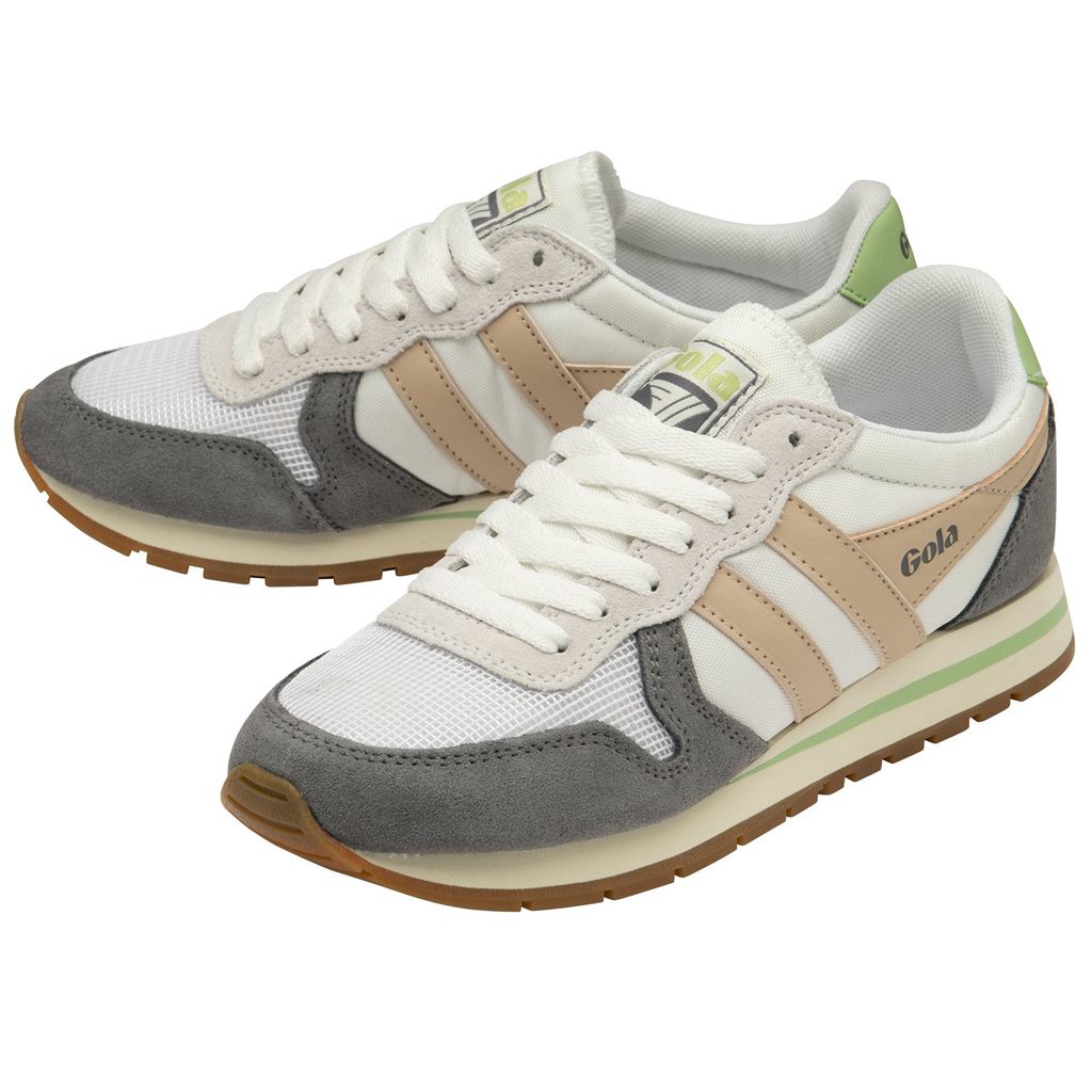 Gola Classics Daytona Sneakers Fehér Rózsaszín Zöld Hungary | EBL-068437